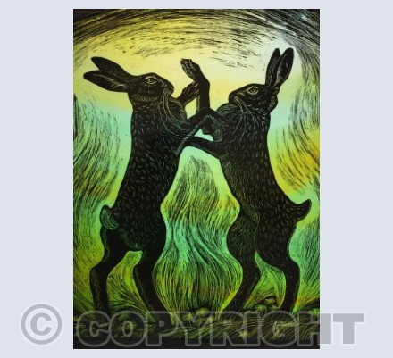 Spring Boxing Hares