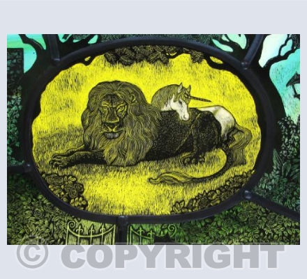 Garden Lion and Unicorn