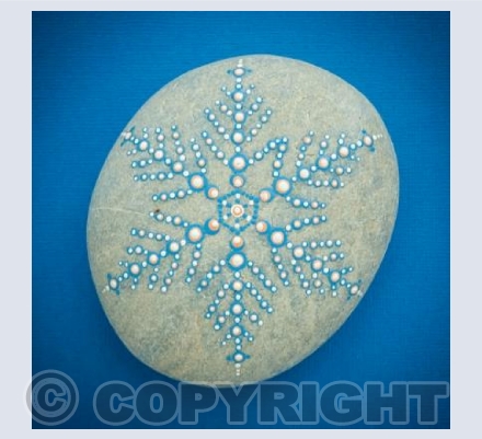 Icy Crystal Greeting Card