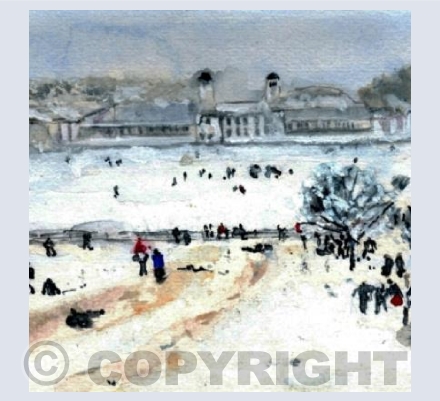 Greenwich Park snow and fun