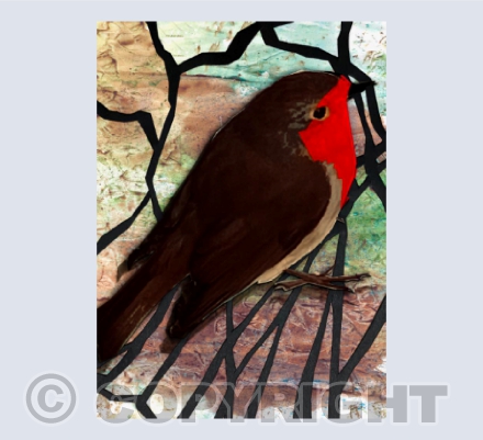 Robin Papercut Collage