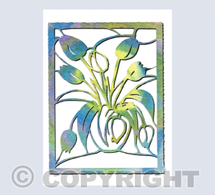 Papercuts tulip bowl