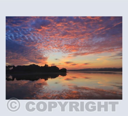 Sunrise Reflections at Chew Valley Lake