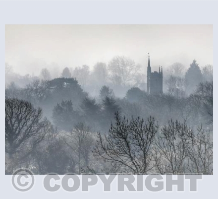 St. Andrew's Church in February Mist