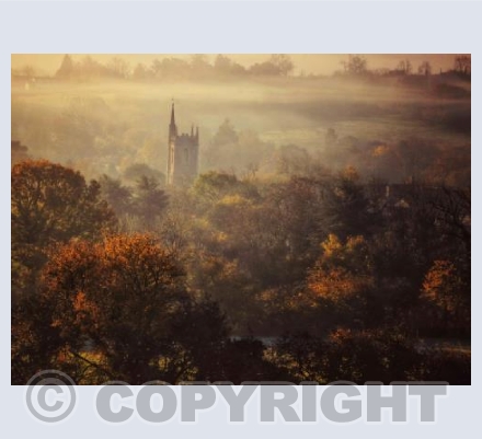 St. Andrew's Church, Chew Stoke in Autumn