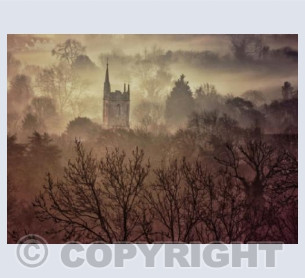 St. Andrew's Church in December Mist