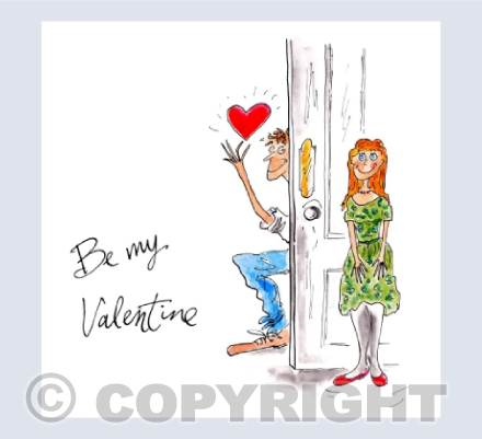 Peek a boo - Be my Valentine