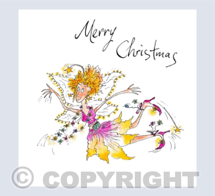 Merry Christmas - Fairy in flight with SatNav