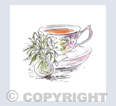 Snowdrops and a cup of tea