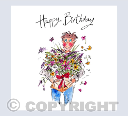 Flower bouquet delivery - Happy Birthday