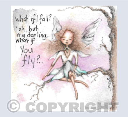 But what if you fly.... Greetings Card