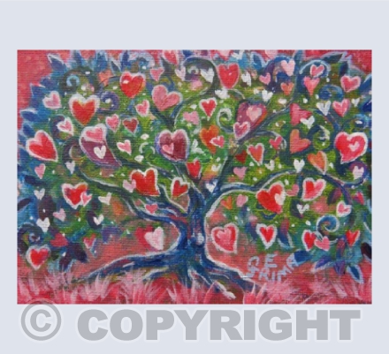 Happy Hearted - Tree full of love and happiness