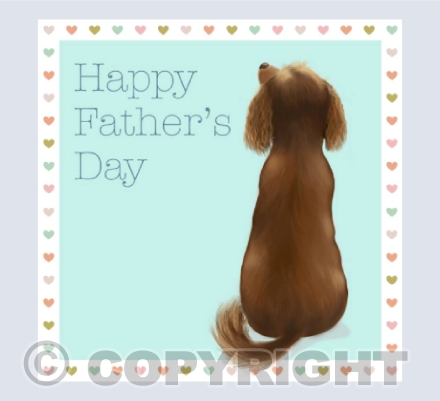 Father's Day Golden Cocker Spaniel