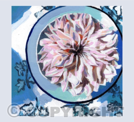 Colourful Kitchen Pink Dahlia I