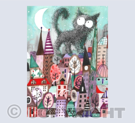 Cat about town....