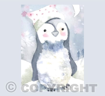 Baby Penguin - Art by Doz