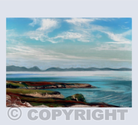 Anglesey Coastline Pastel Painting