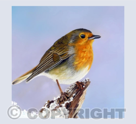 When Loved Ones Are Near - A Robin Pastel Painting