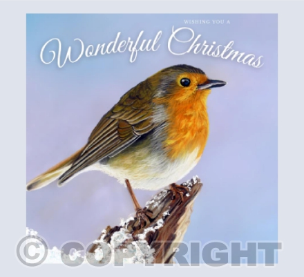 Christmas Edition - When Loved Ones Are Near - A Robin Painting