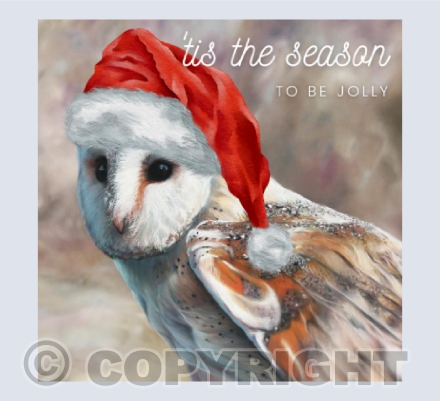 Christmas Edition - The Watcher - A Barn Owl Painting