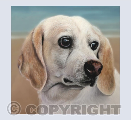 Lemon Beagle Painting