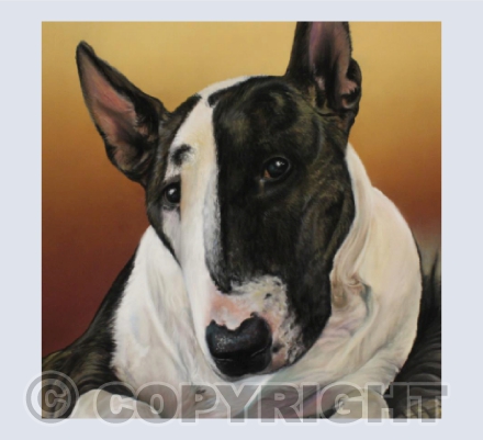 English Bull Terrier Painting