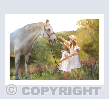 'Friendly Horse' - Watercolour Painting