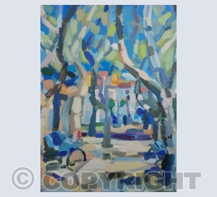 Blue Benches