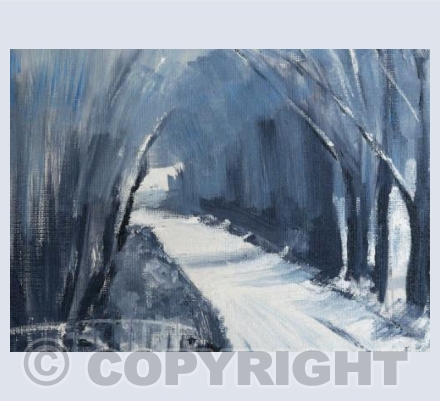 Snow in the Lane rectangular