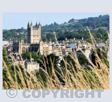 Bath Abbey from Bathwick Fields