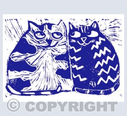 love cats blue