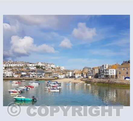 Blue Harbour reflections - St Ives