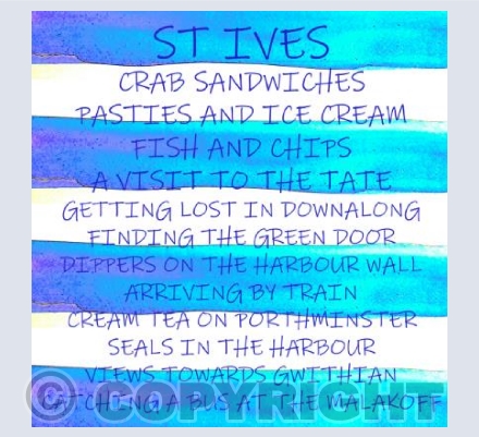 St Ives words and stripes 2