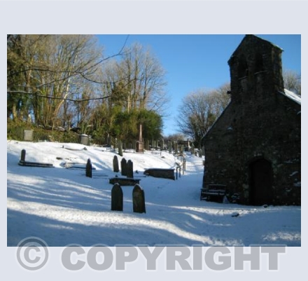 St Meilyr’s Church Snow 1