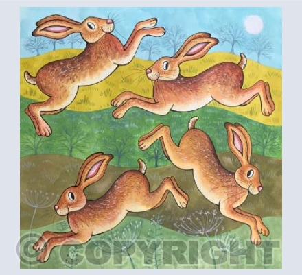 Leaping Hares