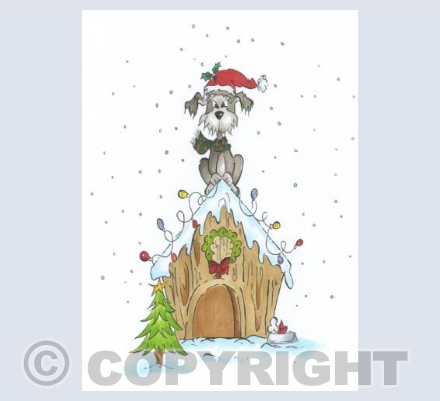 Christmas Schnauzer