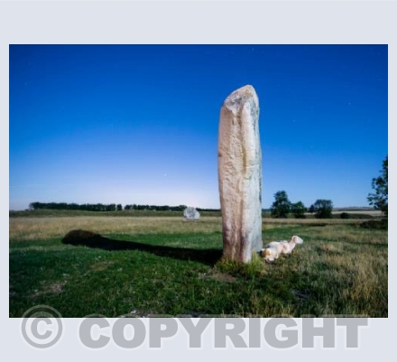 Avebury by moonlight