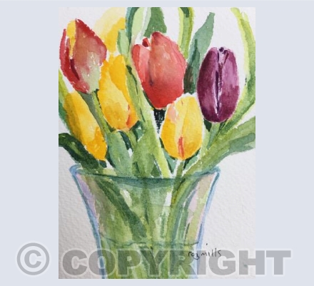 Tulips in a Vase