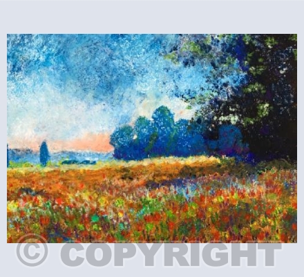 An Impression of Monet's Oat Field