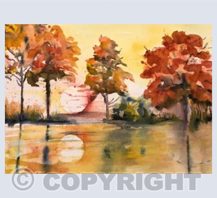 Autumn sunset