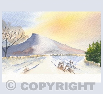 Roseberry Topping in Snow