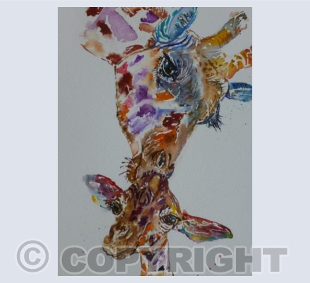 Mother and Baby Giraffe