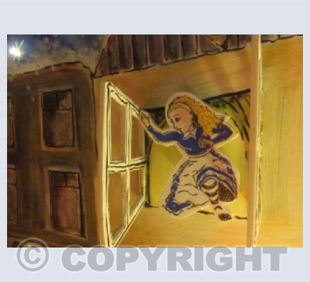 Alice coming through the window