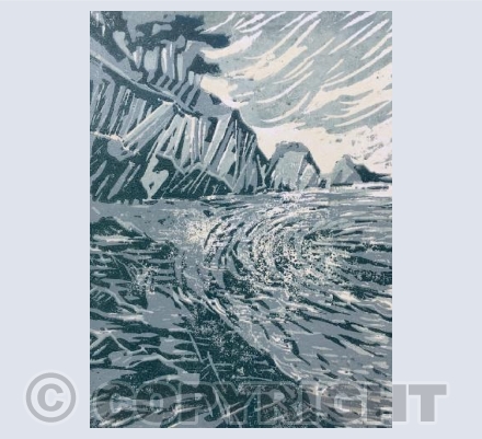 Incoming tide, Lee Bay 