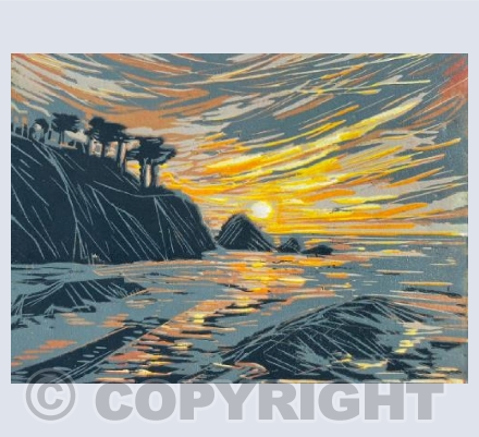 sunset, Lee beach 
