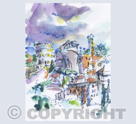 A Storm Approaching The Colosseum