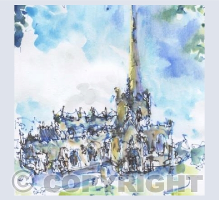 St James' Trowbridge catching the afternoon sun