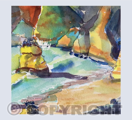 RESTORED Lagos beach, Portugal