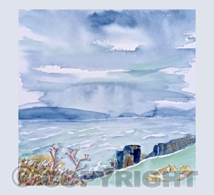 The ruins of St Non's chapel, St David's, Pembrokeshire