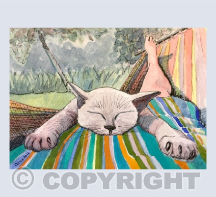 Cami in the hammock